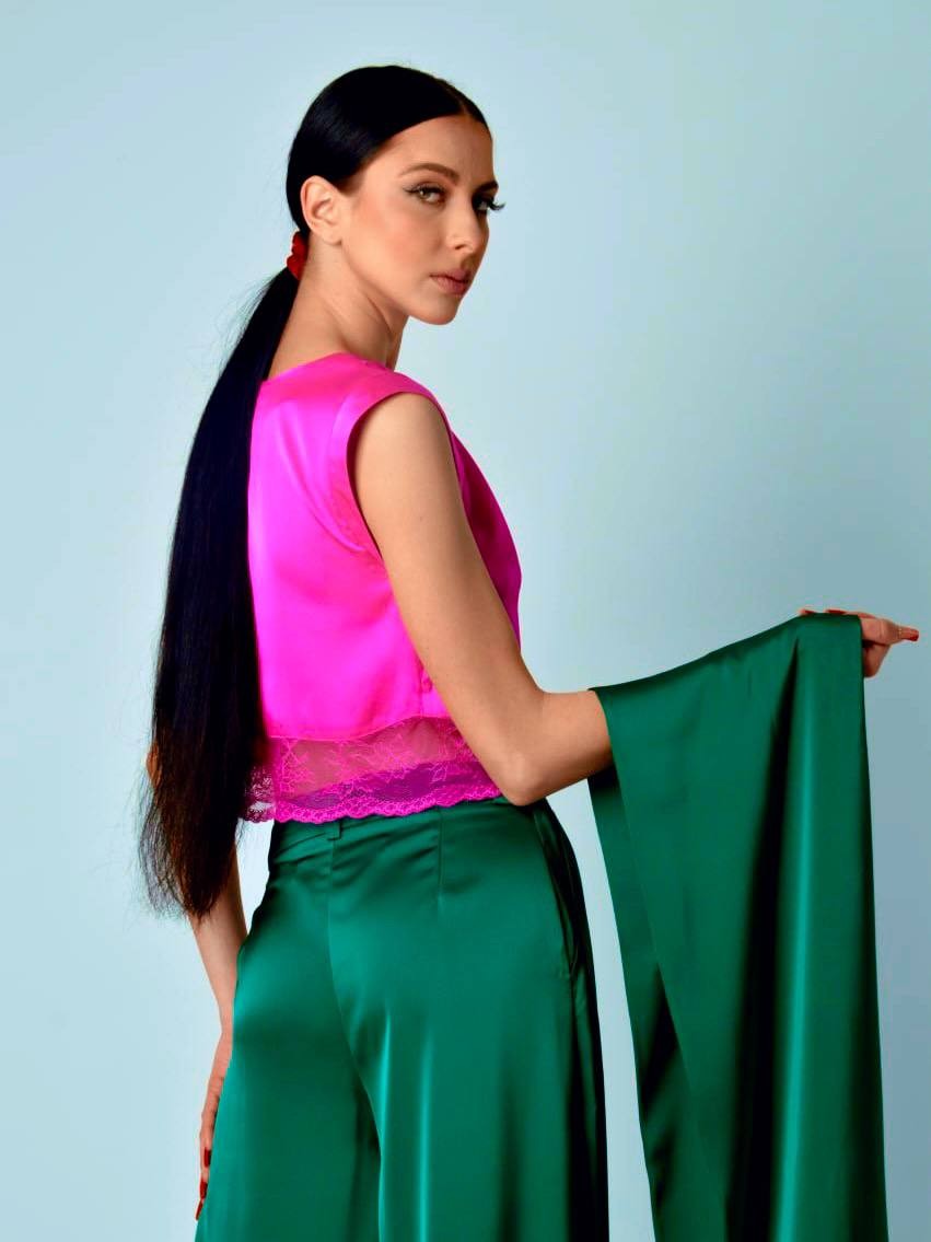 Топ атлас з мереживом