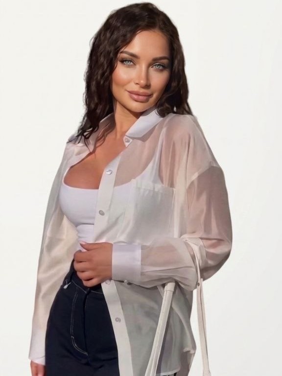 Сорочка із Тенсела біла