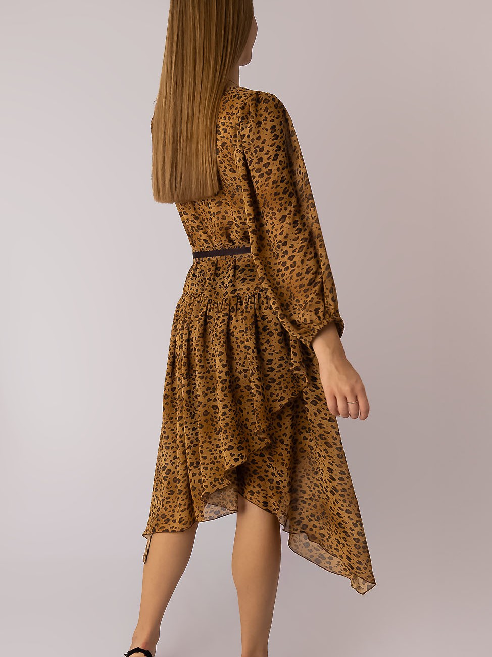 Сукня леопард шифонова