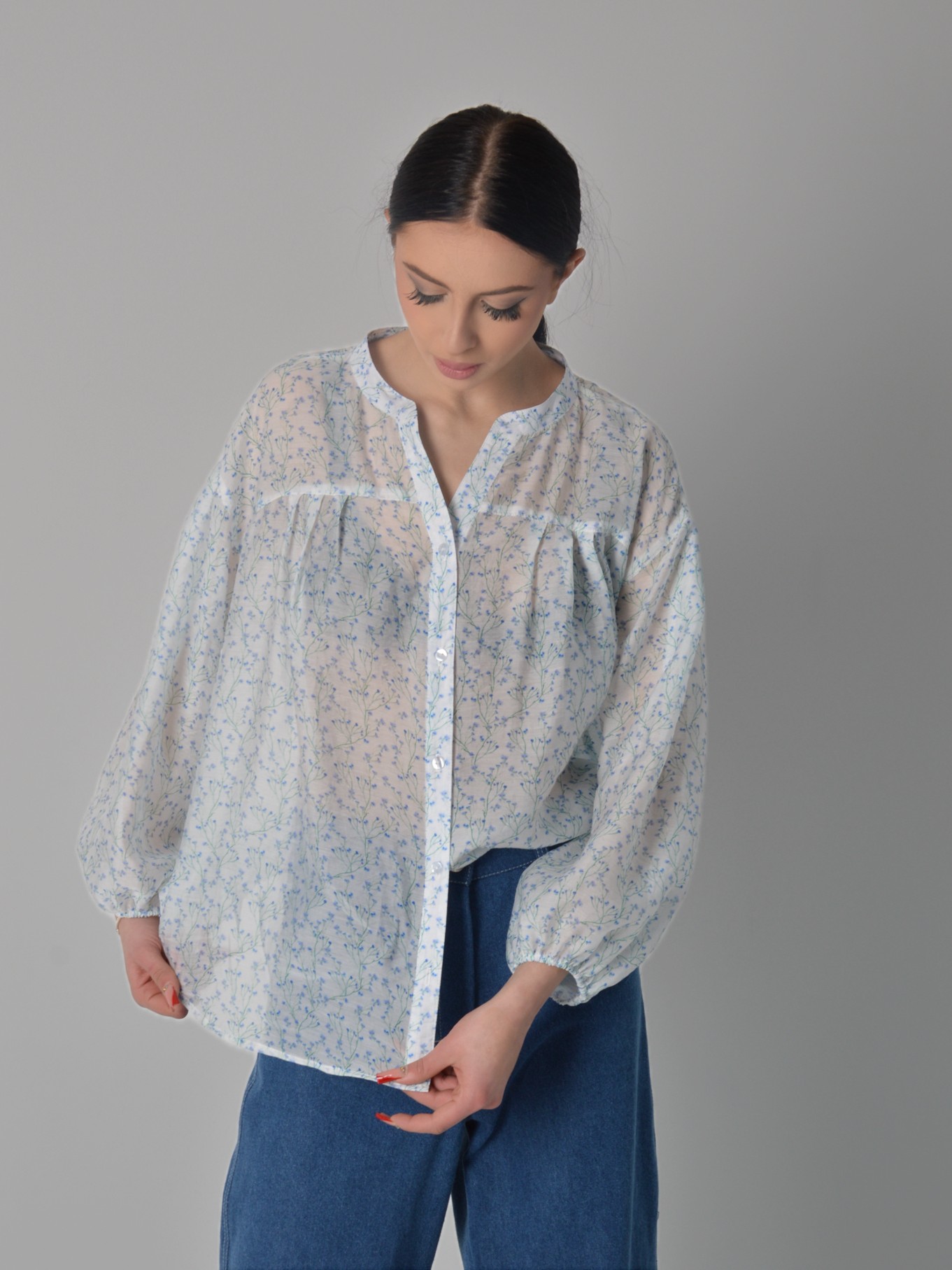 Блуза із тенсела "Квіточка"